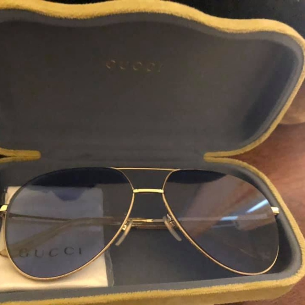 Gucci men's aviator sunglasses